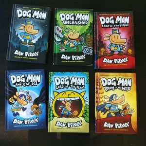 Dog Man books 1-6 by Dave Pilkey, price is FIRM